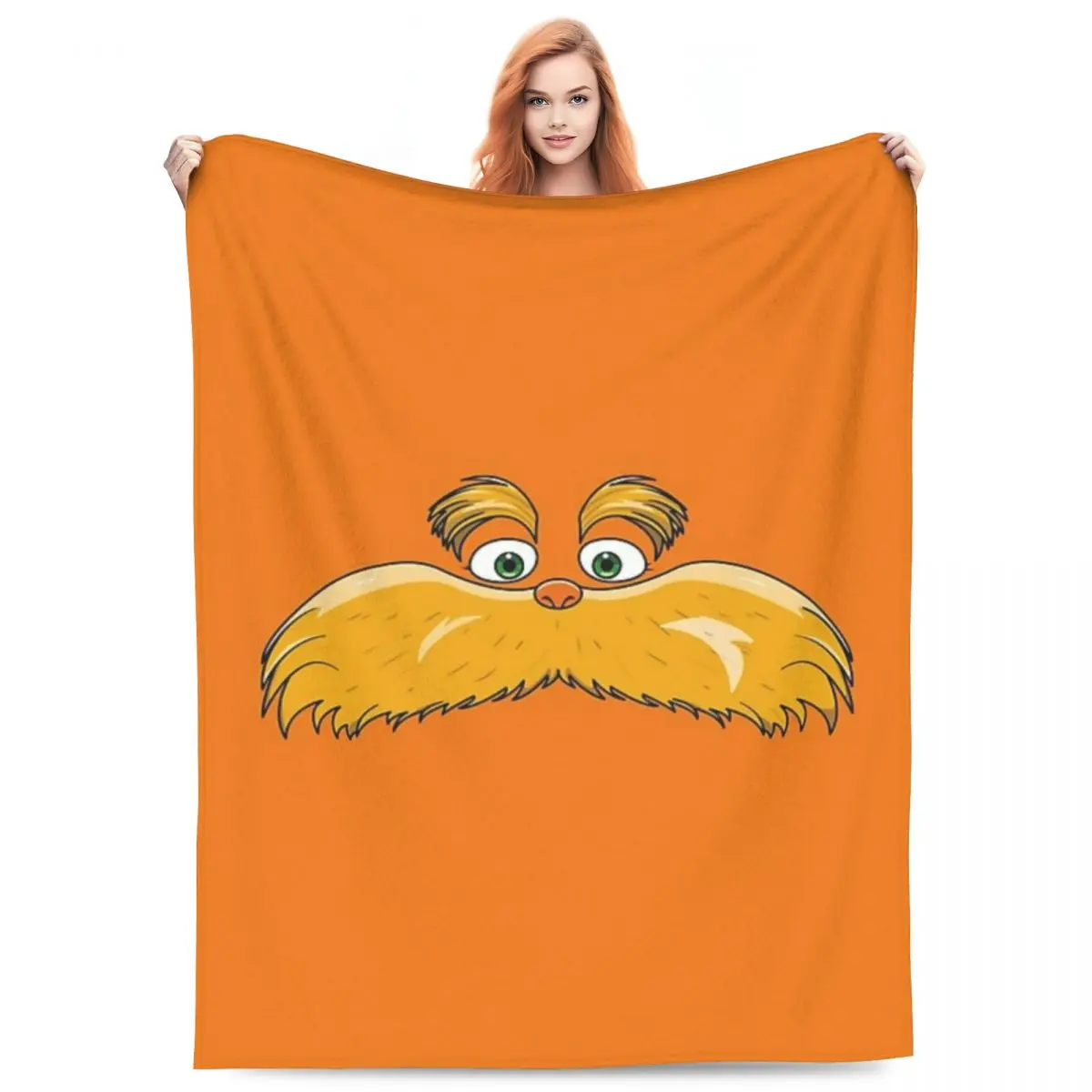 Throw Blanket The Lorax Micro Fleece Blanket Four Sizes Retro Portable For Living Room AntiPilling Blanket