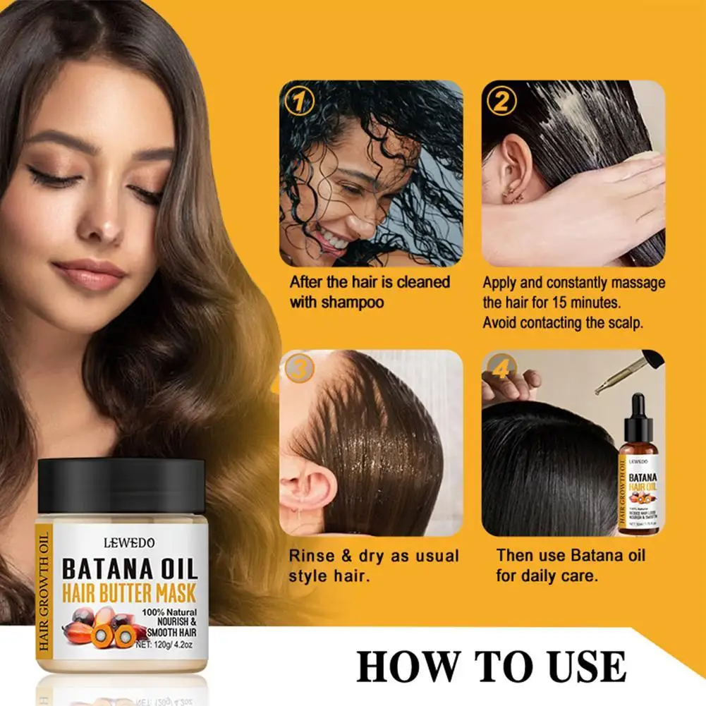 

Anti Hair Loss Batana Oil Repair Damaged Hair Softens Soothes Scalp Hair Mask Moisturizing Thicker Hair Loss Treatment Hair Care