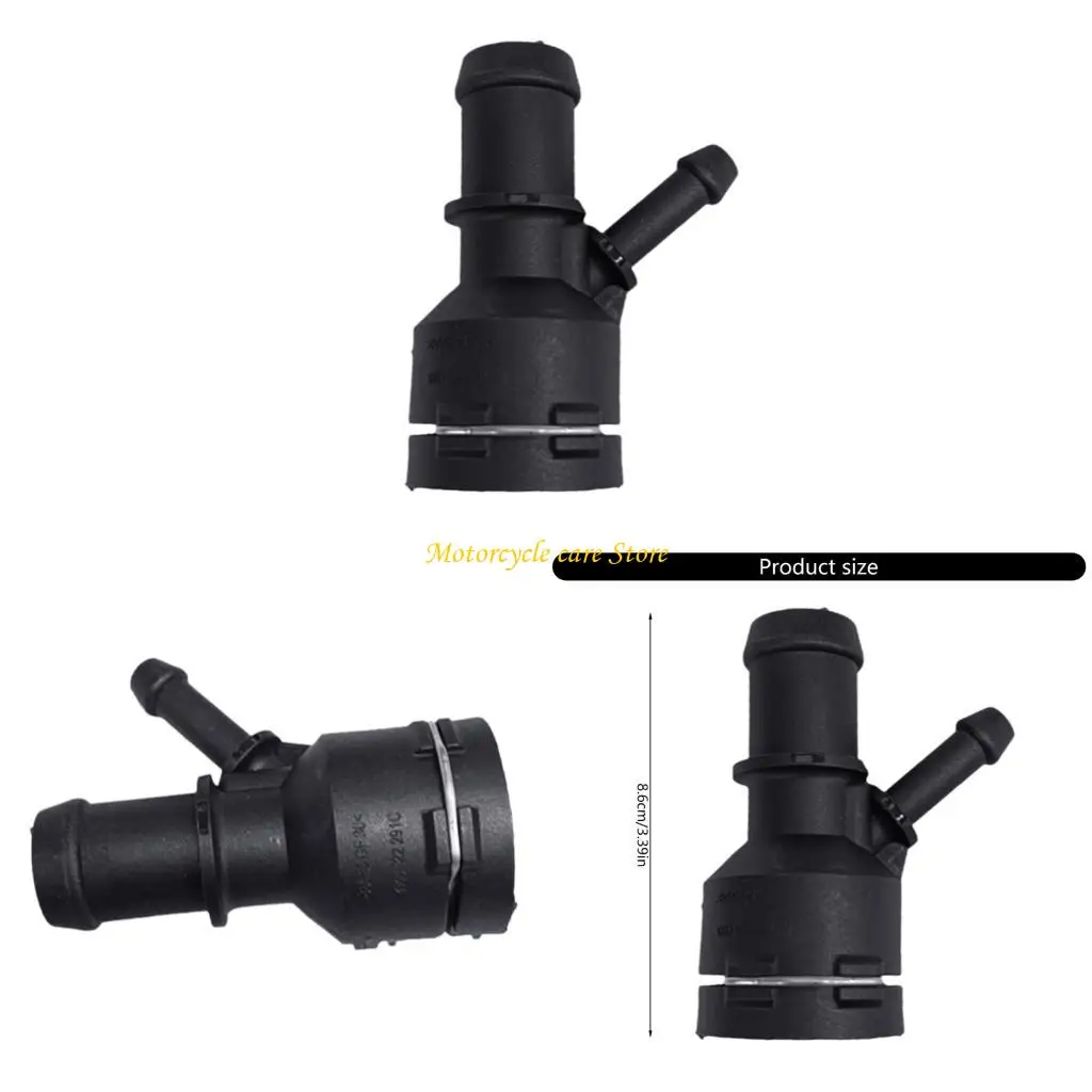 

U75F Automotive Cooling System Flange Quick Install Solution 1K0122291C Heavy Duty Coolant Hose Connector for Golf Sagitar