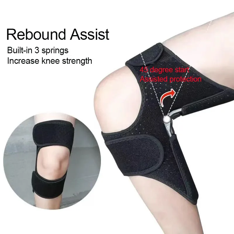 

1/2Pcs Knee Brace With Joint Rein Forcement-Loaded Knee Brace Knee Stabilizer Pad Travel Auxiliary Robot