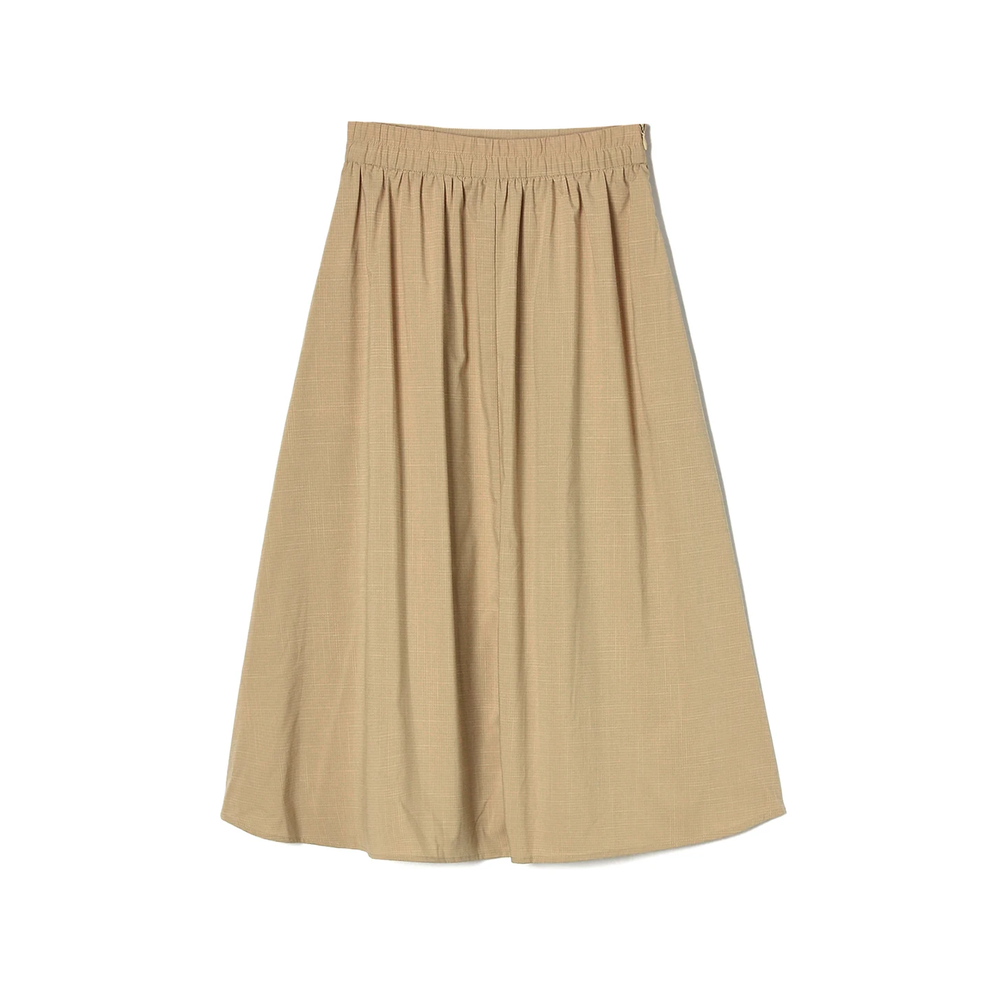 Simple Style Color Elastic Waist Casual Skirt Women's Midi Skirt Summer 2026 Commute Polyester Fiber A-Line Skirt
