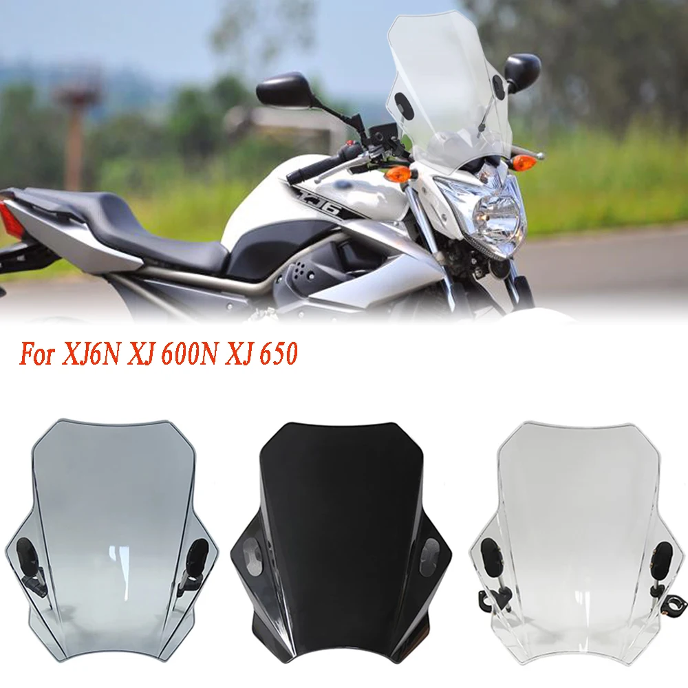 For YAMAHA XJ6N XJ 600N XJ 650 Motorcycle Accessories Modified Windscreen Windshield Deflector Covers Screen