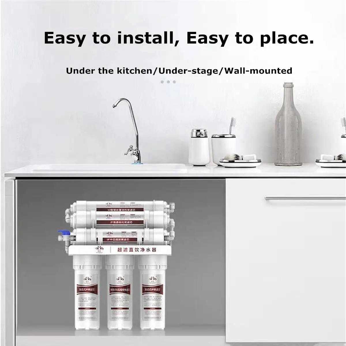 6- Water Filter System UF Home Purifier Faucet Household Ultras Filtration Water Filter Kitchen Home Purifier Water Filters