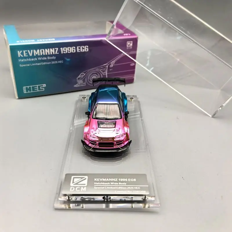 新入荷 Dcm 1:64 ホンダ シビック EG6 Hec 限定版 スタック改造車 合金 ミニチュア ダイキャスト オーナメント カスタム おもちゃ