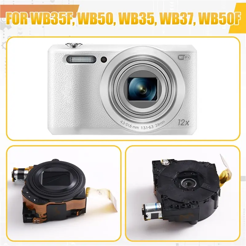 [НОВИНКА!] Черный объектив с зумом для WB35F WB50 WB35 WB37 WB50F, запасная часть