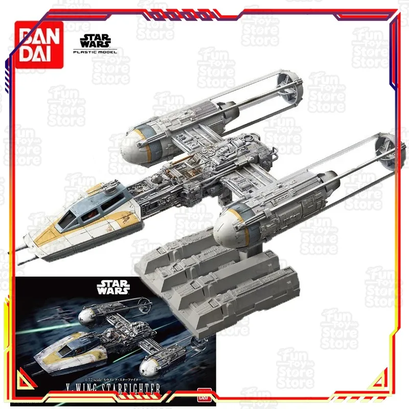 

Bandai Star Wars Y-Wing Starfighter Action Figure The Rise of Skywalker 1/72 Scale Plastic Model Kit Toy for Kids Collectors