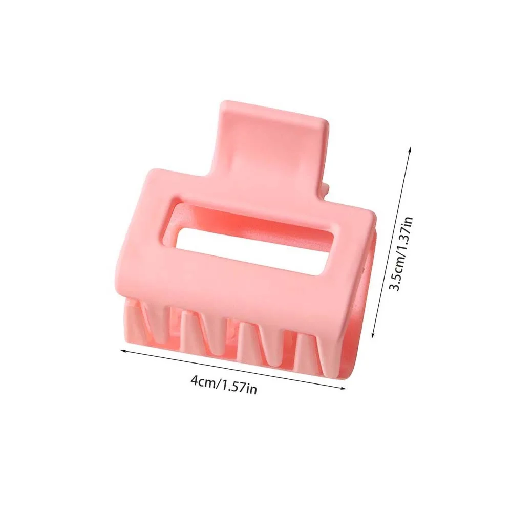 Small Frosted Claw Clips for Thin Hair Mini Hair Clips No Slip Square Medium Claw Clips Hair Styling Accessories for Women Girls