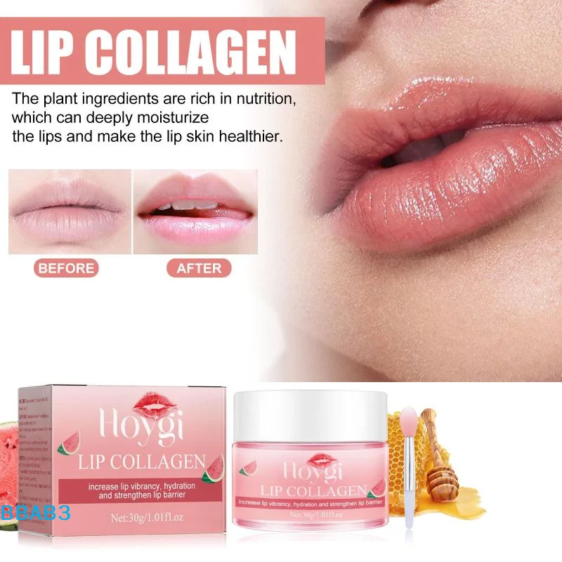 【B】Watermelon Lip Mask Hydrating Moisturizing Lip Balm Fade Lip Lines Exfoliate Repair Dry Chapped Lips Anti Cracking Lip Care