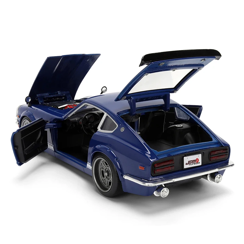 Jada JDM 1/24 Scale 1972 DATSUN 240Z Blue Alloy Car Model Classics