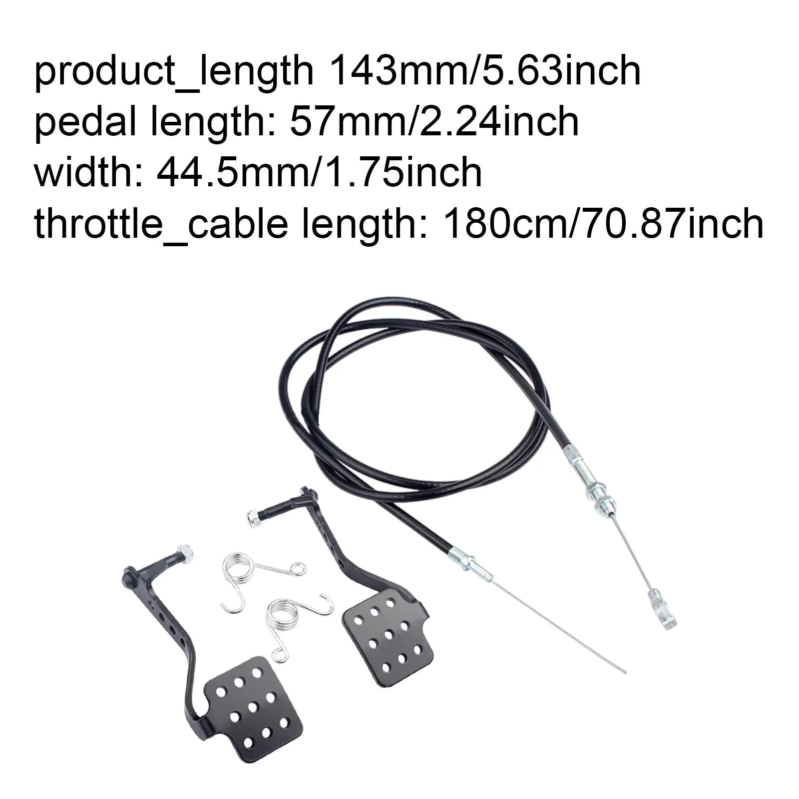Para pedałów do gokarta, pedały hamulca i gazu do gokartów z silnikiem 212cc 196cc 6.5HP