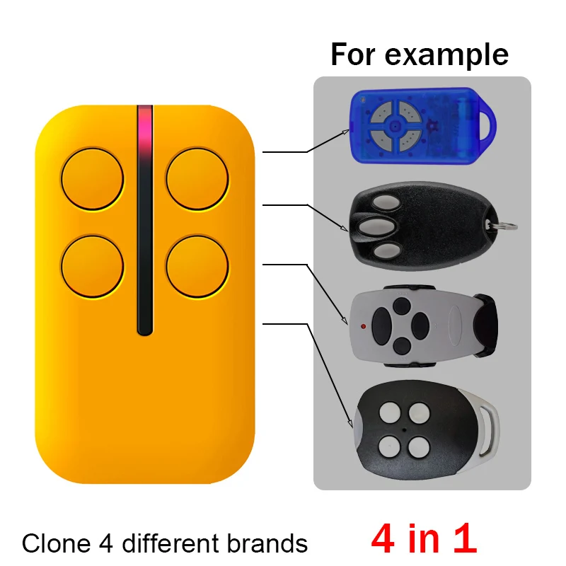 Imagem -04 - Duplicador de Controle Remoto Multifrequency Garage Door Auto Scan 280mhz868mhz Clone de Código Automação Auto-escrita para Abridor de Portões