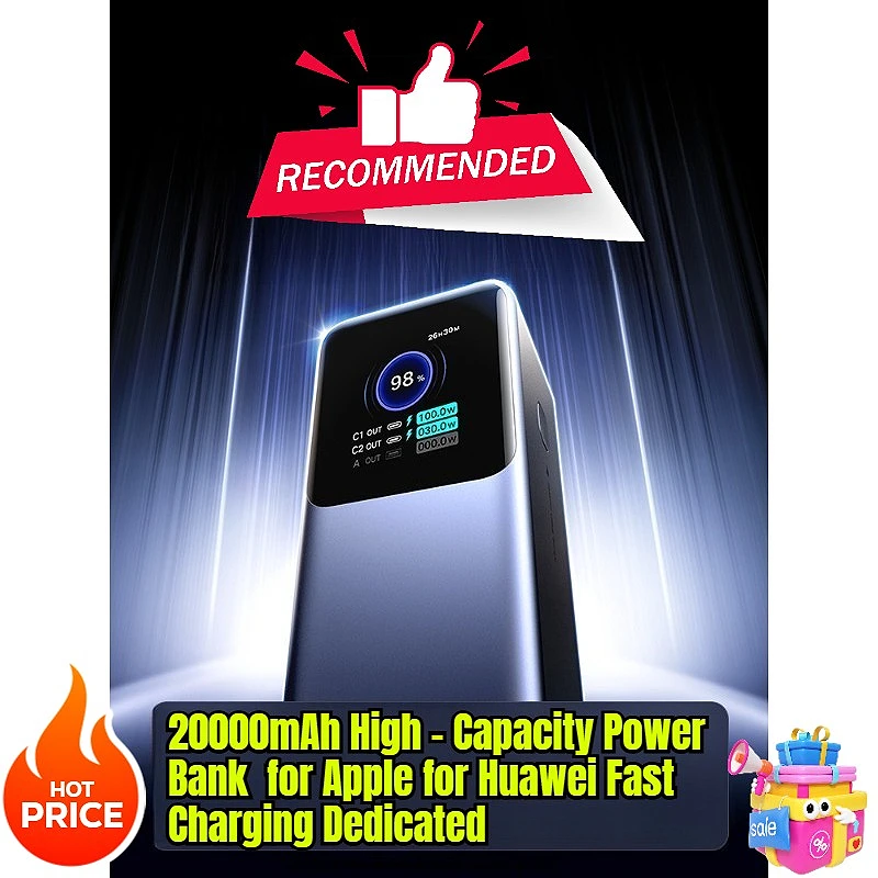

20000mAh High - Capacity Power Bank for Apple for Huawei Fast Charging Dedicated