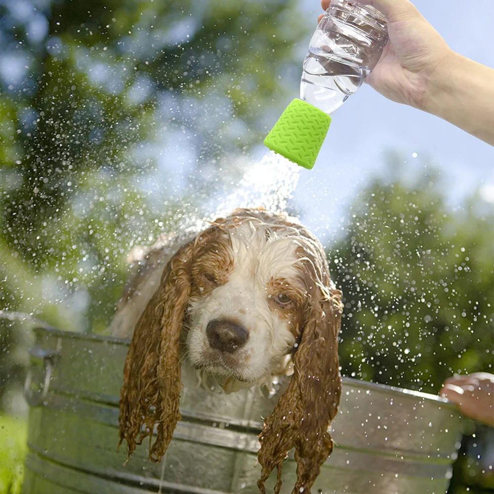 Tragbarer Flaschen-Duschkopf, Mehrzweck-Wassersprüher für den Außenbereich, Strandsand-Waschgerät, Haustier-Bad, Pflanzenbewässerung, Camping-Zubehör – Detail 3
