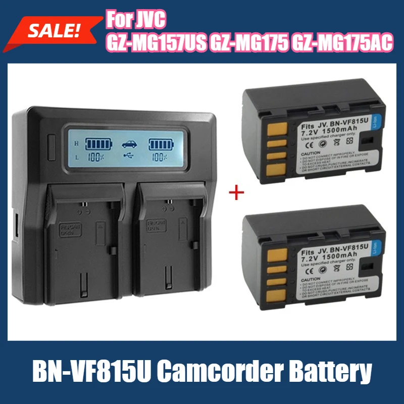 

BN-VF815U Camcorder Battery 7.2V 1500mAh for JVC GZ-MG157US GZ-MG175 GZ-MG175AC