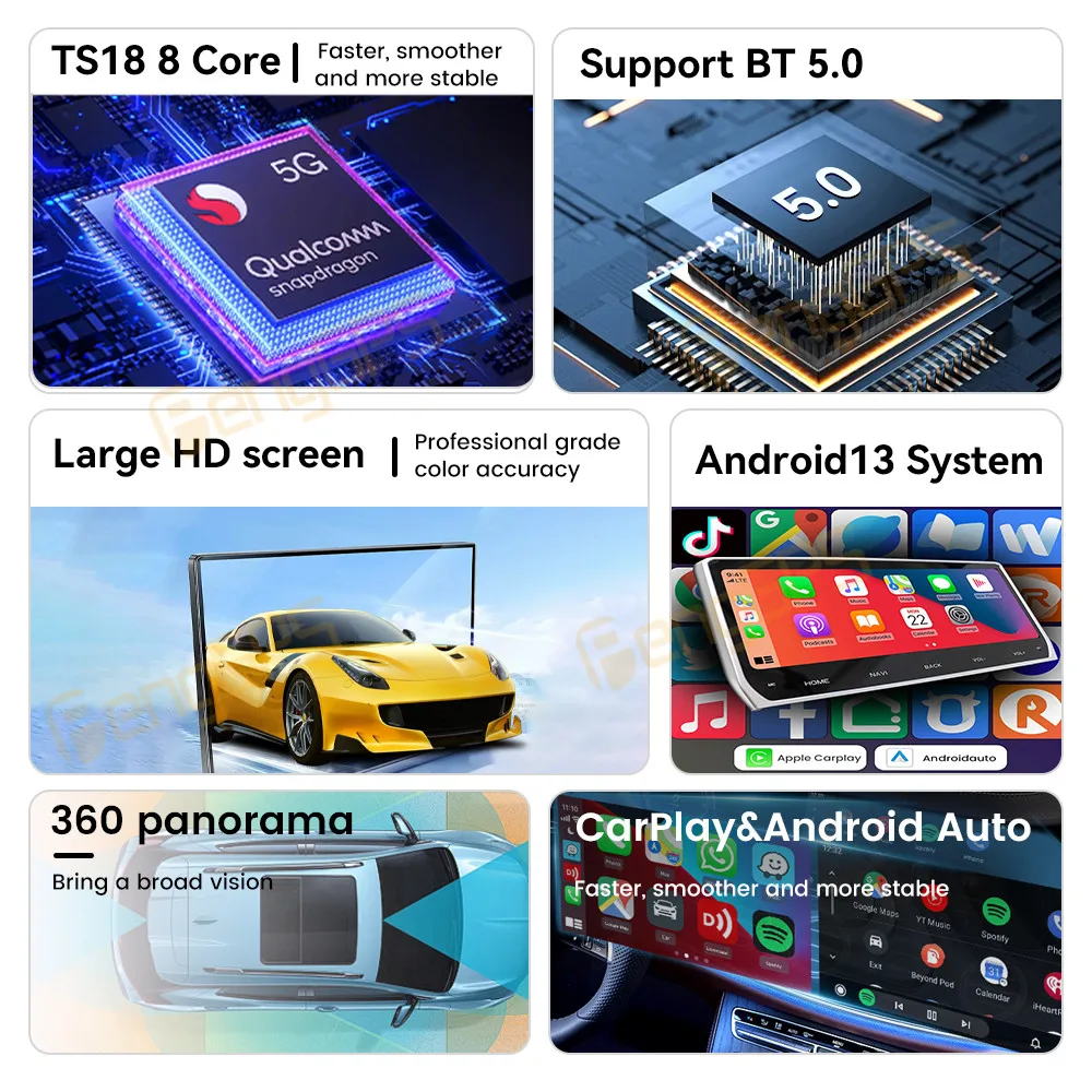 13.3 Inch Android 13 Car Radio CarPlay For Volkswagen Lavida 2019-2023 Touch Screen Multimedia Player GPS Navigation Head Unit