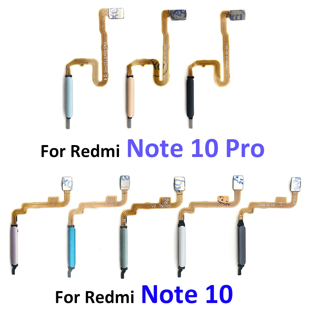 Nowy przycisk Home czytnik linii papilarnych Touch ID Flex Cable Ribbon dla Xiaomi Redmi Note 9 9s 10 10s Pro 5G