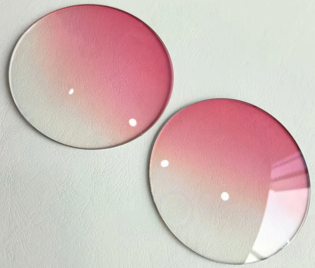 

1.56 1.61 1.67 1.74MR-8 Stained Lenses Prescription Colored Prescription Myopia Resin Aspheric Dyeing Gradient Sunglasses Optics