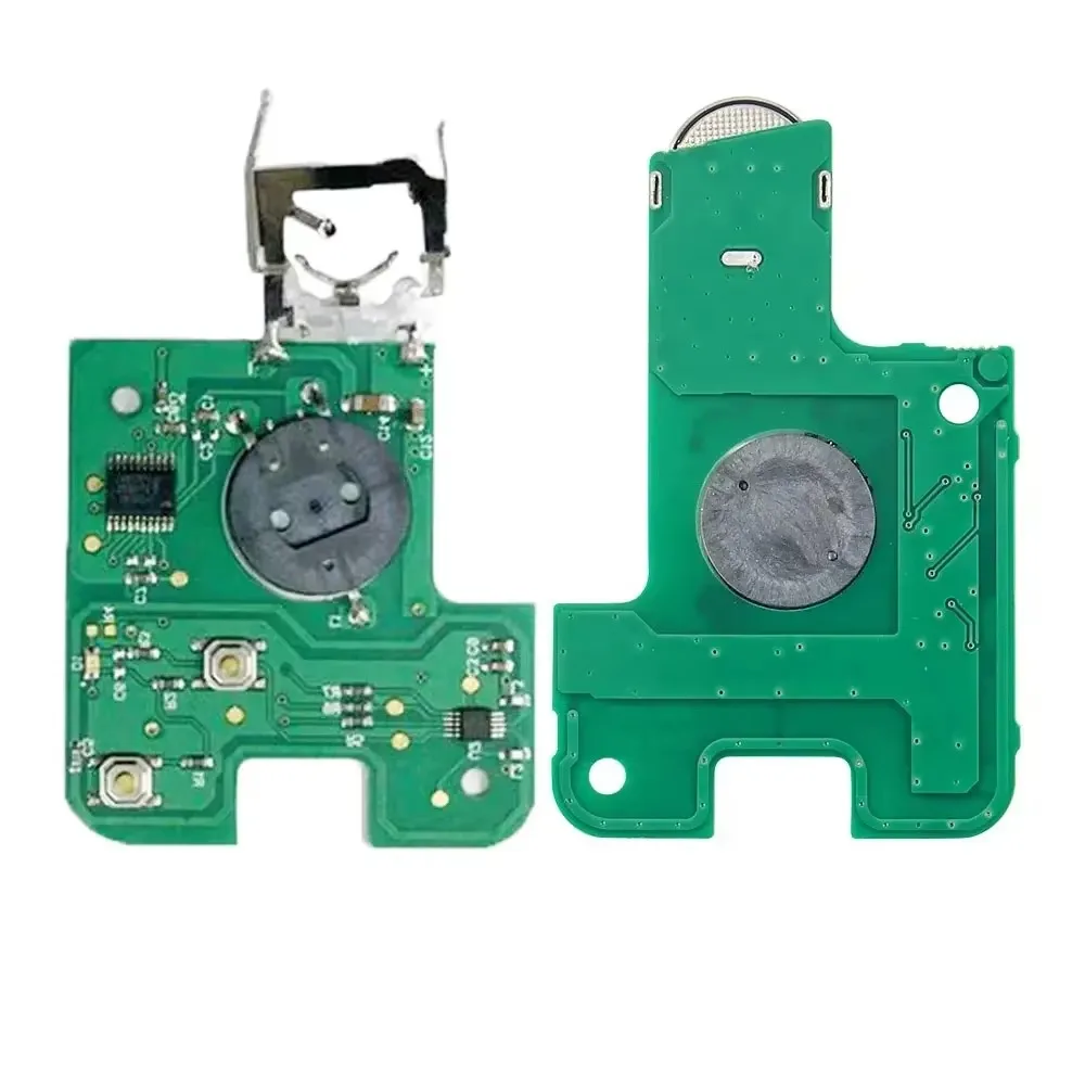 リモコン付きスマートカーキーカード,2ボタン,433MHz,id46チップ,ルノーラグナ用,5個,pcf7947