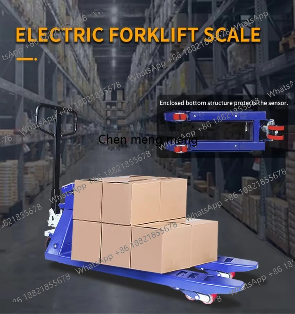 Pallet Manual Electric 2ton 2000kg Truck 2 Forklift Weighing with 2ton Muanal Hand  Electric Pallet Truck with Scale