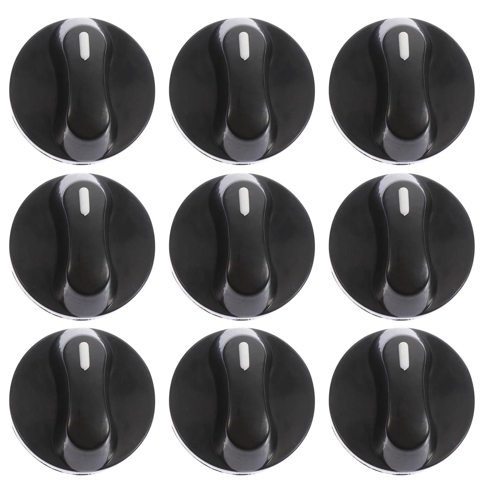

50 Pcs Gas Stove Switch Knobs Plastic Universal Replacements Durable Lightweight Restaurant Kitchen Bar
