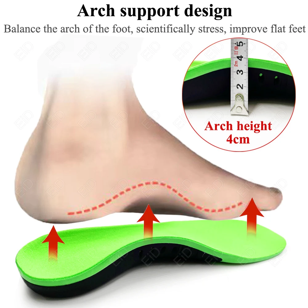 EiD meilleure semelle orthopédique soutien de la voûte plantaire X/O jambe pied plat chaussure de santé semelle semelles intérieures pour chaussures insérer semelles orthopédiques rembourrées