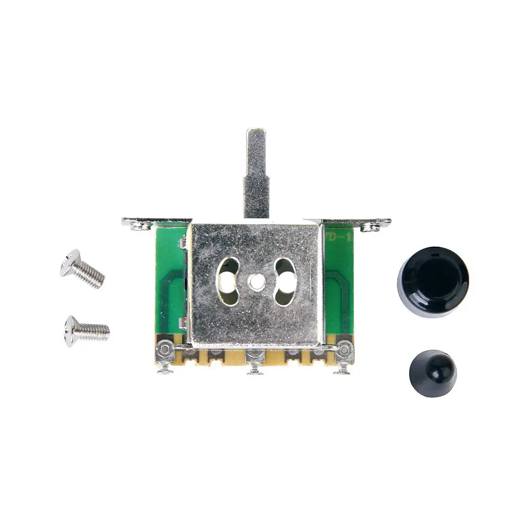 3 Way Guitar Pickup Selector Black Knob Toggle Switch Electric Guitar Part for DIY Guitar Projects