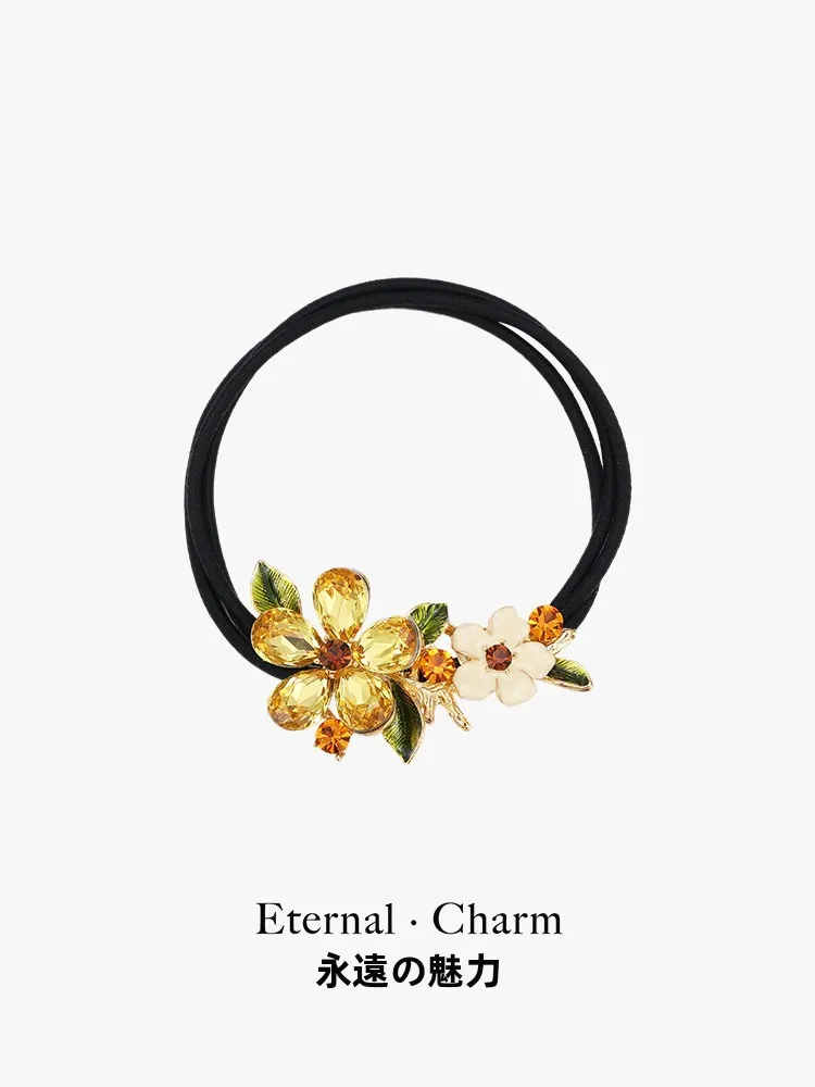Elastiques-a-cheveux-ele-gold-language-flower-polyvalents-tendance-accessoires-de-luxe-pour-l'ete-design-creatif-en-alliage