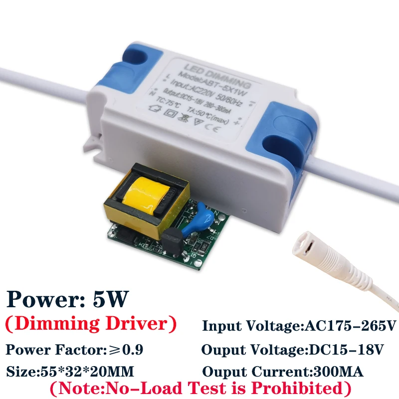 Led Driver Dimmable 110V-220V 1-36W Panel light driver 3W6W12W18W24W36W dimmer switch driver