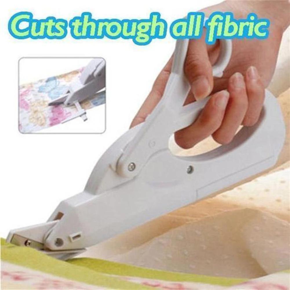 Mini Tesoura Elétrica Multiuso Multi-funcional Durável Conveniente Handheld Tecido Pano De Corte Ferramenta De Costura De Tecido Tesoura