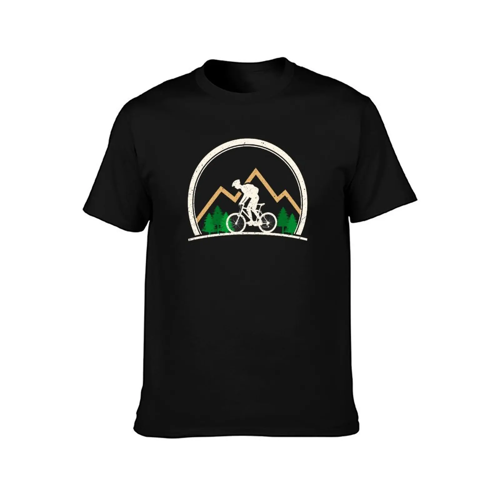 Mountain Bike Retro Style Extreme Hiking Lovers T-Shirt, Summer Casual Cotton Tee, Oversized Streetwear Tops, Unisex Men Women