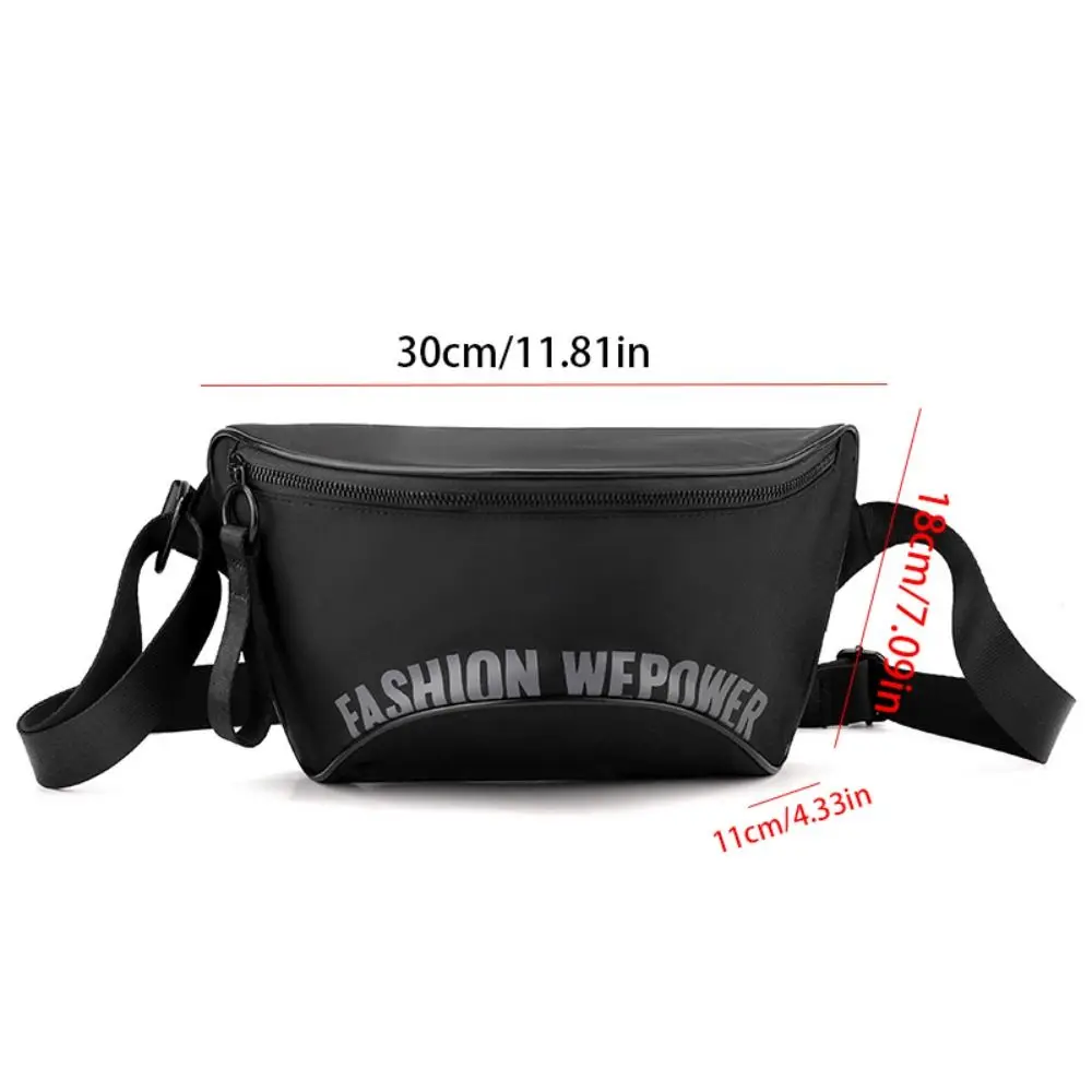 Mobile Phone Bag Square Bag Men Chest Bag Black Fashion Nylon Shoulder Bag Waterproof Messenger Bag Cycling