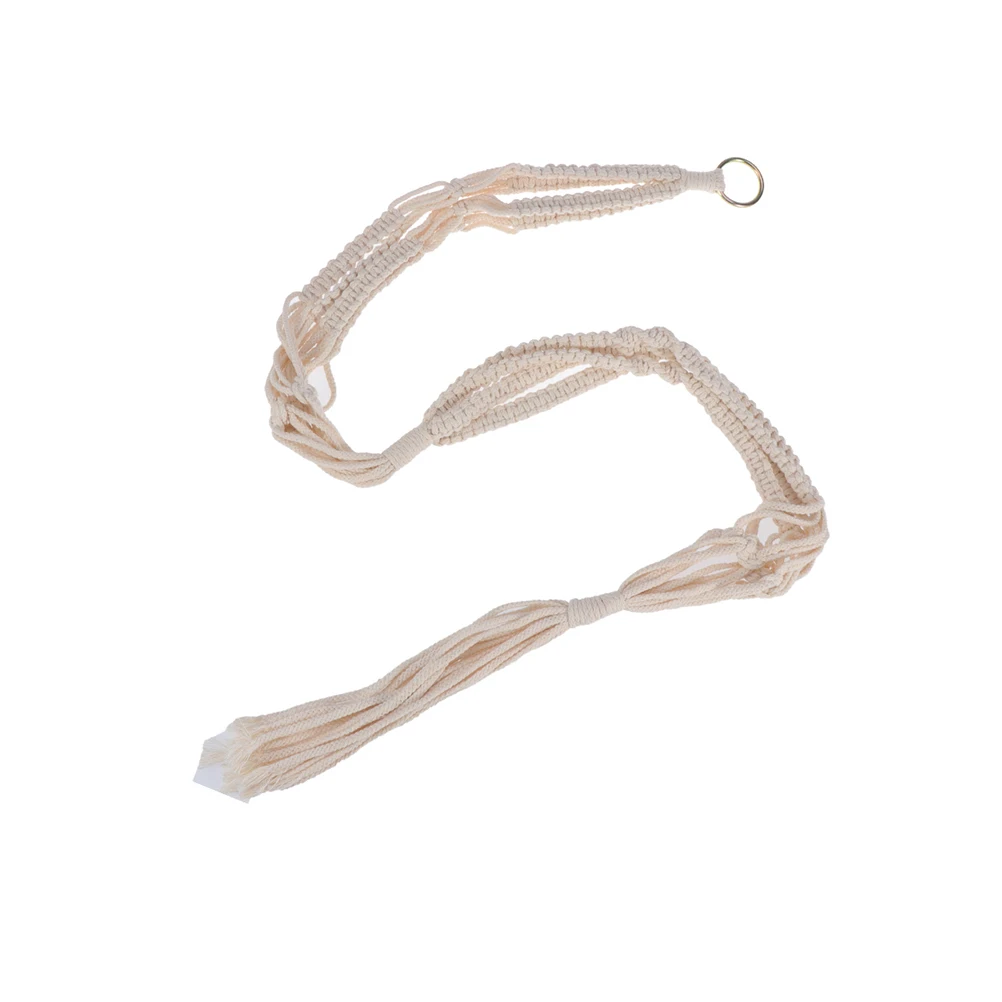 

Delicate Macrame Double Plant Hanger Cotton Rope Hanging Planter for Indoor Outdoor Wall Art Decor Fits Pots