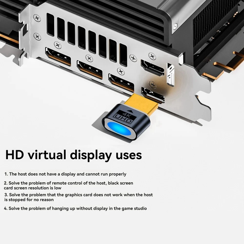 محول شاشة عرض مقطوعة الرأس HDTV 4K افتراضي يدعم 1080P@60 هرتز/120 هرتز أقصى دقة 4K@60 هرتز