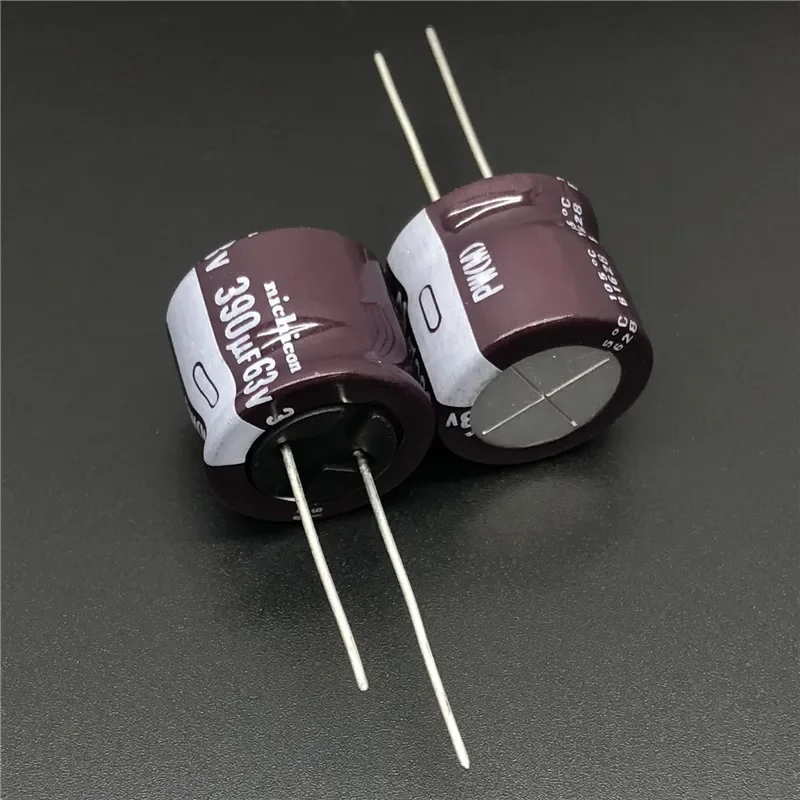 

5pcs/50pcs 390uF 63V NICHICON PW Series 18x16mm Low Impedance 63V390uF Aluminum Electrolytic capacitor