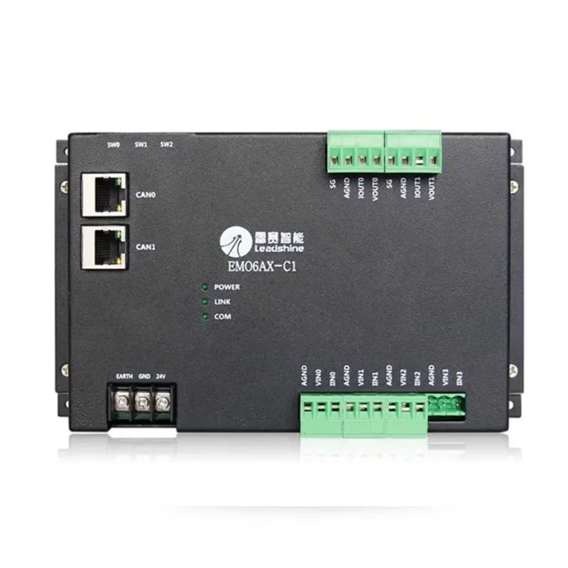 leadshine CANopen bus I/O expansion module 6-channel analog expansion EM06AX-C1 and EM32DX-C4