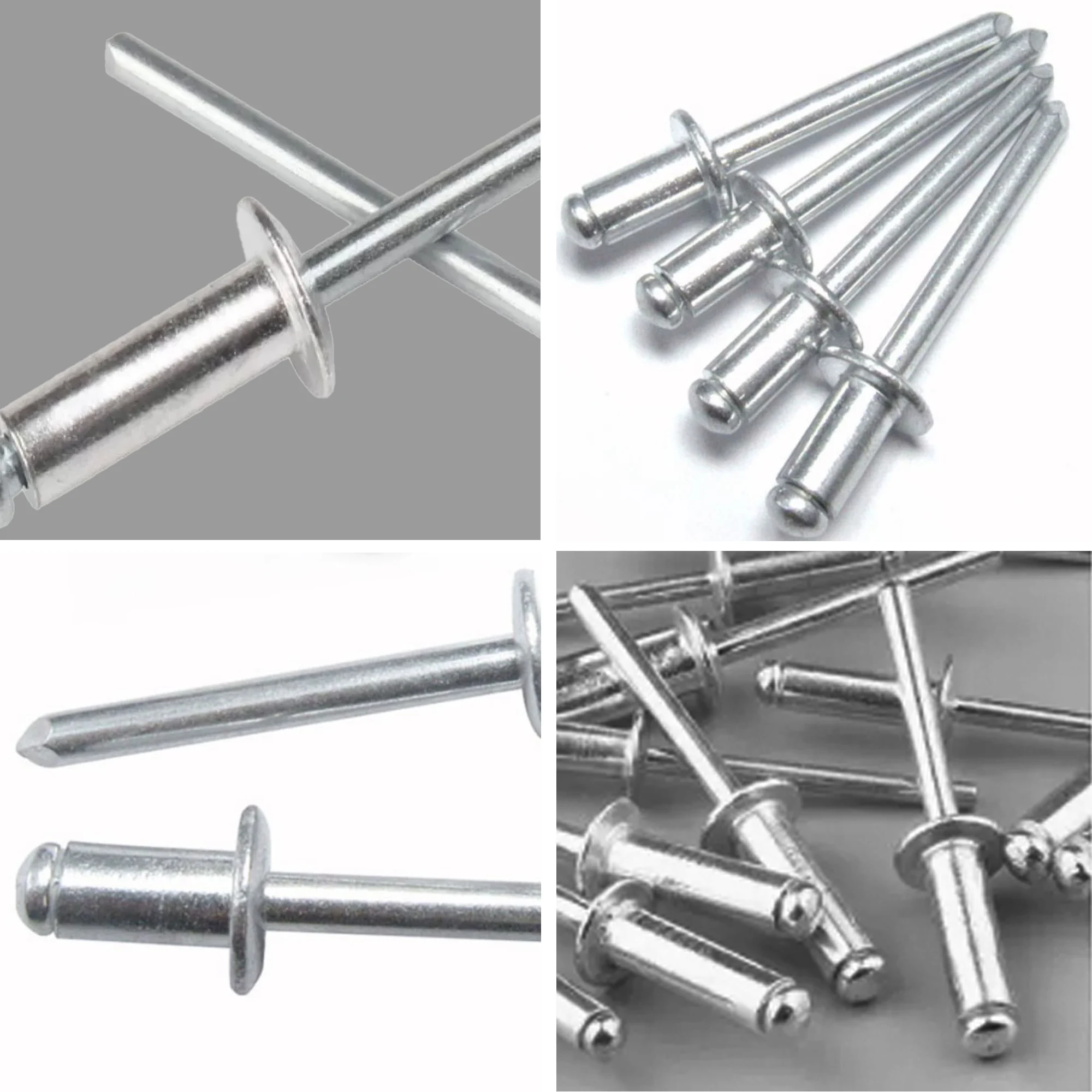 Aluminum Rivet Pull Core Rivet Open Mouth Round Head Large Brim Aluminum Big Hat Multi-Specification Decoration