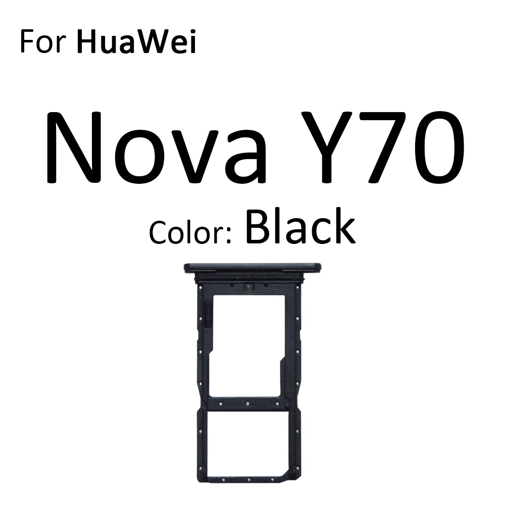 Sim Card Micro SD Card Tray Socket Holder Slot Container Connector For HuaWei Nova Y70 Plus Parts