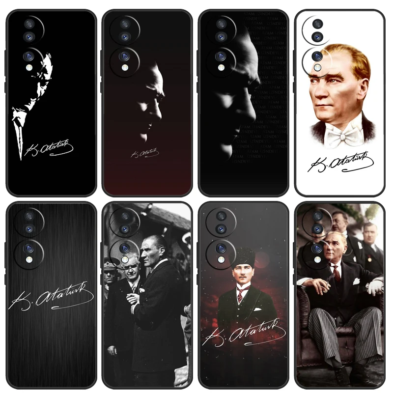 Mustafa Kemal Ataturk Case For Honor X8a X9a X7a X6a X9b X6 X7 X8 X9 8X 9X Honor Magic 5 Lite Pro 50 70 90 Cover