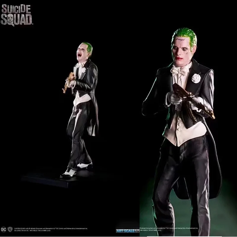 

Inventory X Task Force Suicide Squad 7-inch Jared Leto Joker Men's Suit Tailcoat Double Head Carved Anime Handmade Ornaments