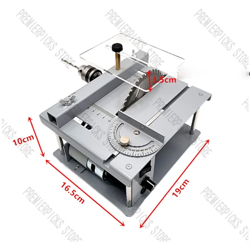 Small and Micro Multi-function Table Saw PCB  Desktop Cutting Machine Diy Model Woodworking Household Mini Electric