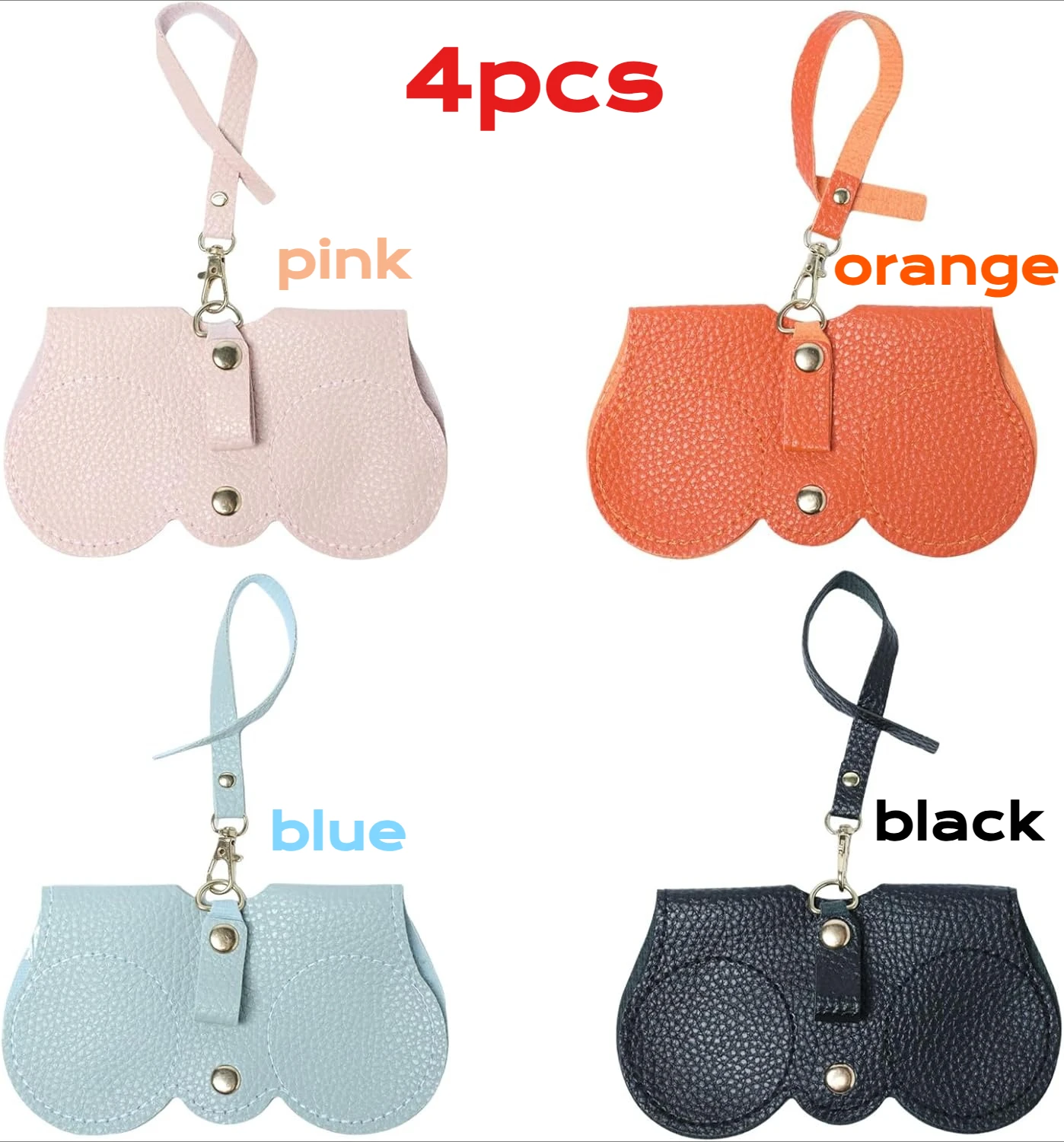 PU Leather Glasses Storage Bag Portable Fashion Lanyard Glasses Holder Sunglasses Bag Protective Cover Glasses Bag