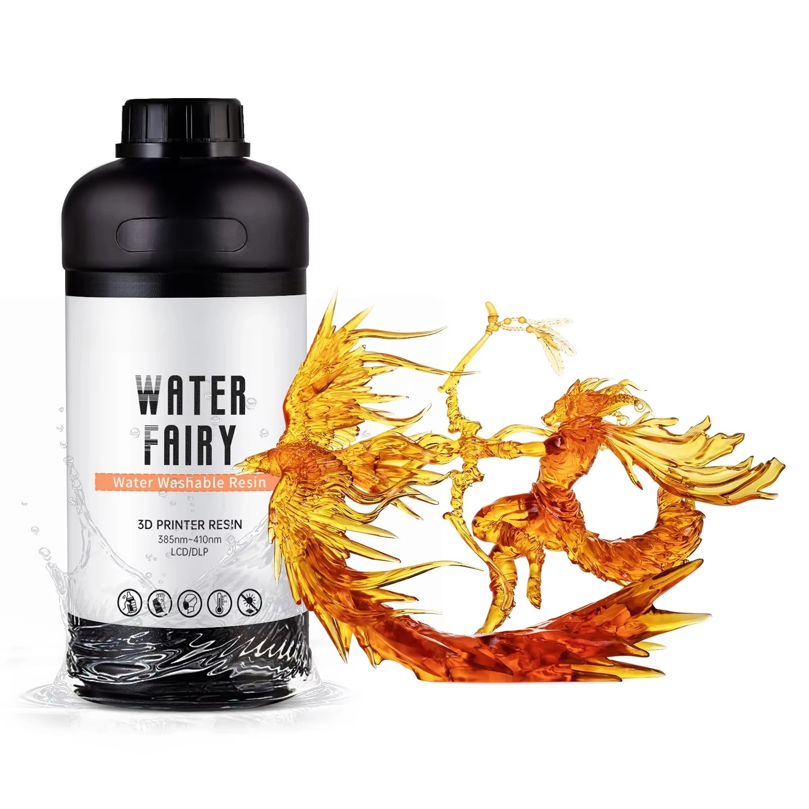 1kg Smooth Non-Irritating Scented Washable 3D Photopolymer Resin Orange Narcissus Aroma for Desktop LCD DLP Model Printing