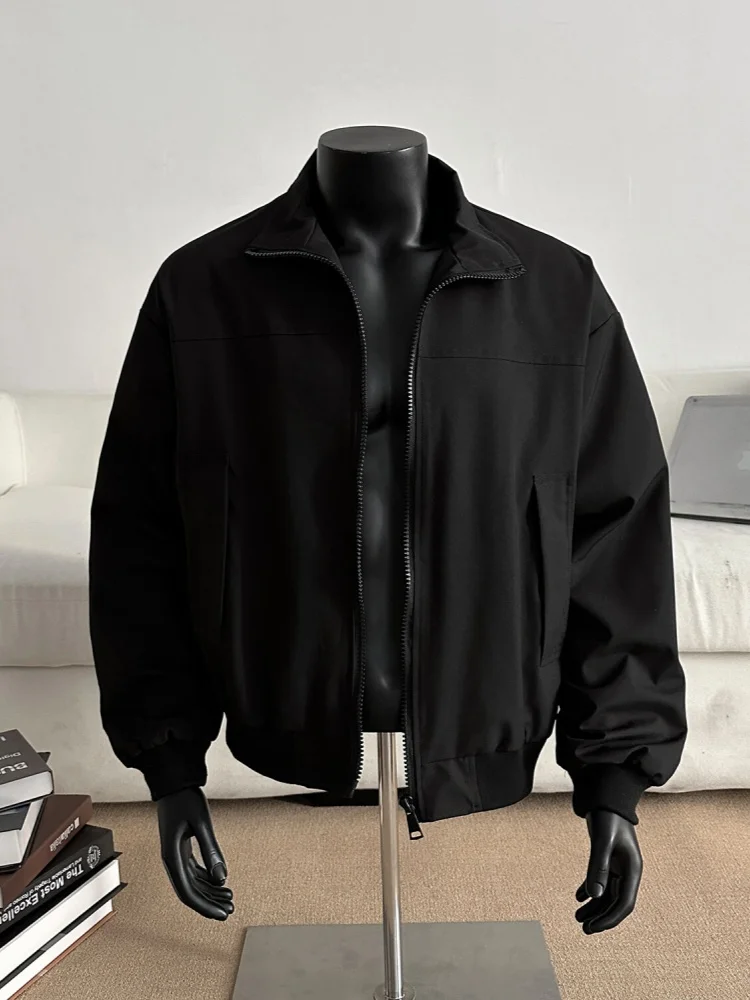 

Мужская повседневная куртка-бомбер для активного отдыха, ветрозащитная, весна-осень, в американском стиле, с воротником-стойкой, для подростков