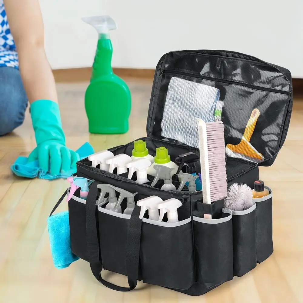 Portable Tool Storage Organizer Bag Durable Oxford Pouch For Car Cleaning Supplies Automotive Detailing Garage Utility Case