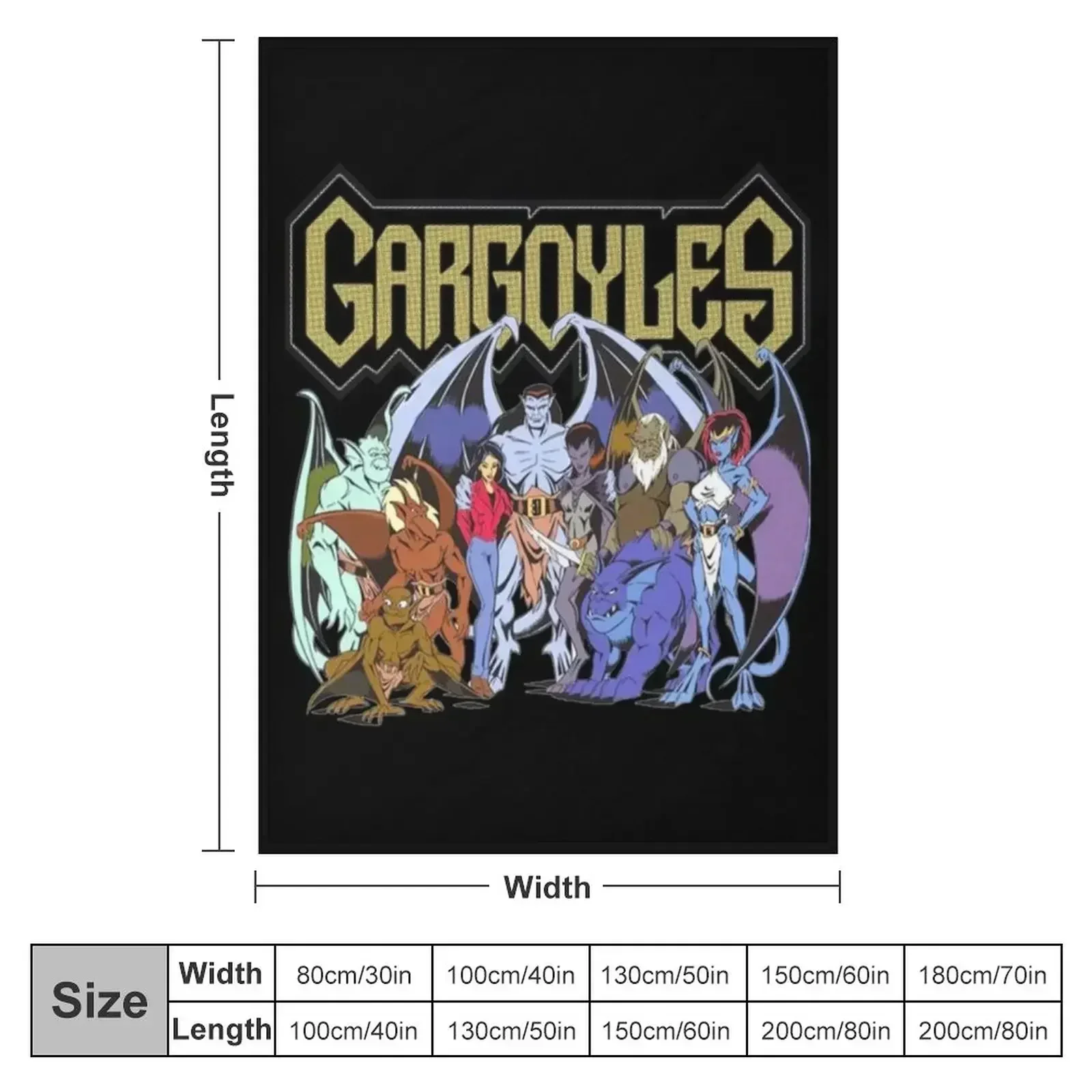Gargoyle's The Origin Throw Blanket Extra Large Throw Picnic Loose Thin Furrys Single Blankets