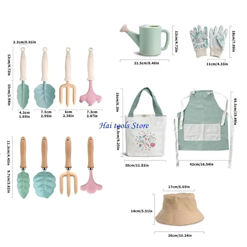 X37E Rostfreies 9-teiliges Kindergarten-Zubehörpaket für Schule und Zuhause – Detail 6