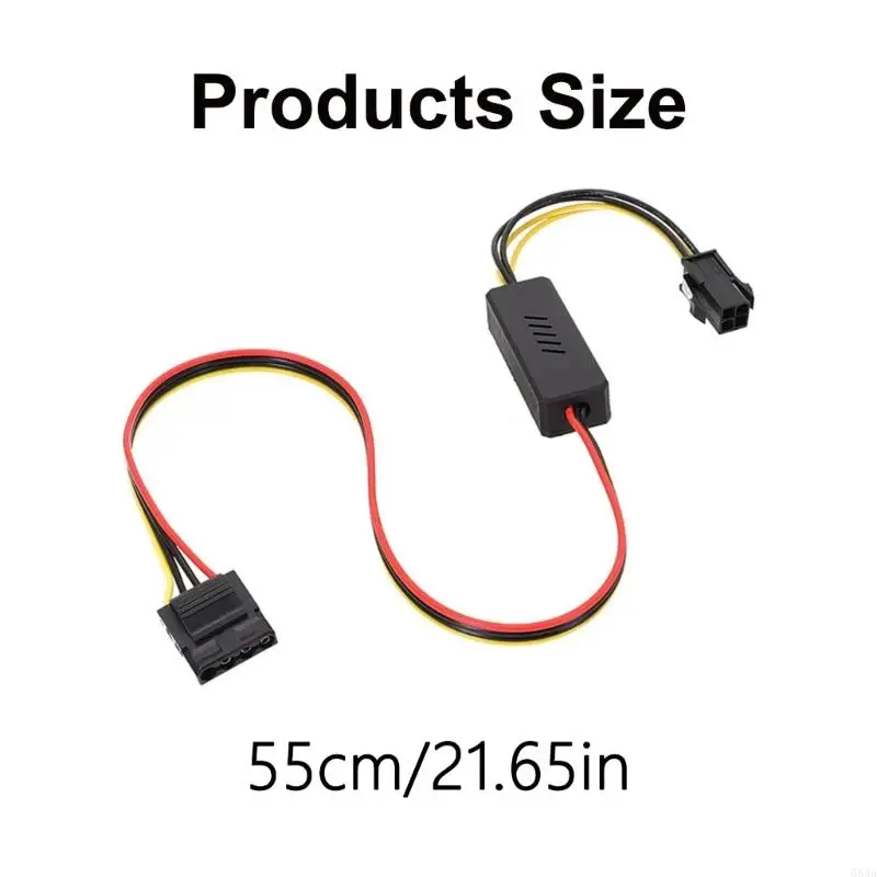 Kỹ thuật viên máy tính Q84A cần thiết 4pin CPU đến 4Pin Molex Power Sheet Line cho ổ cứng