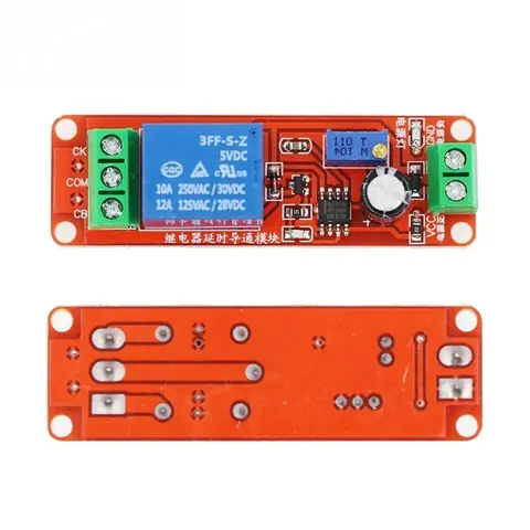 NE555 Timer Relay Module Adjustable Delay Switch 0-10 Seconds DK555 DC 12V Time Control Circuit ON/OFF Delay Timer