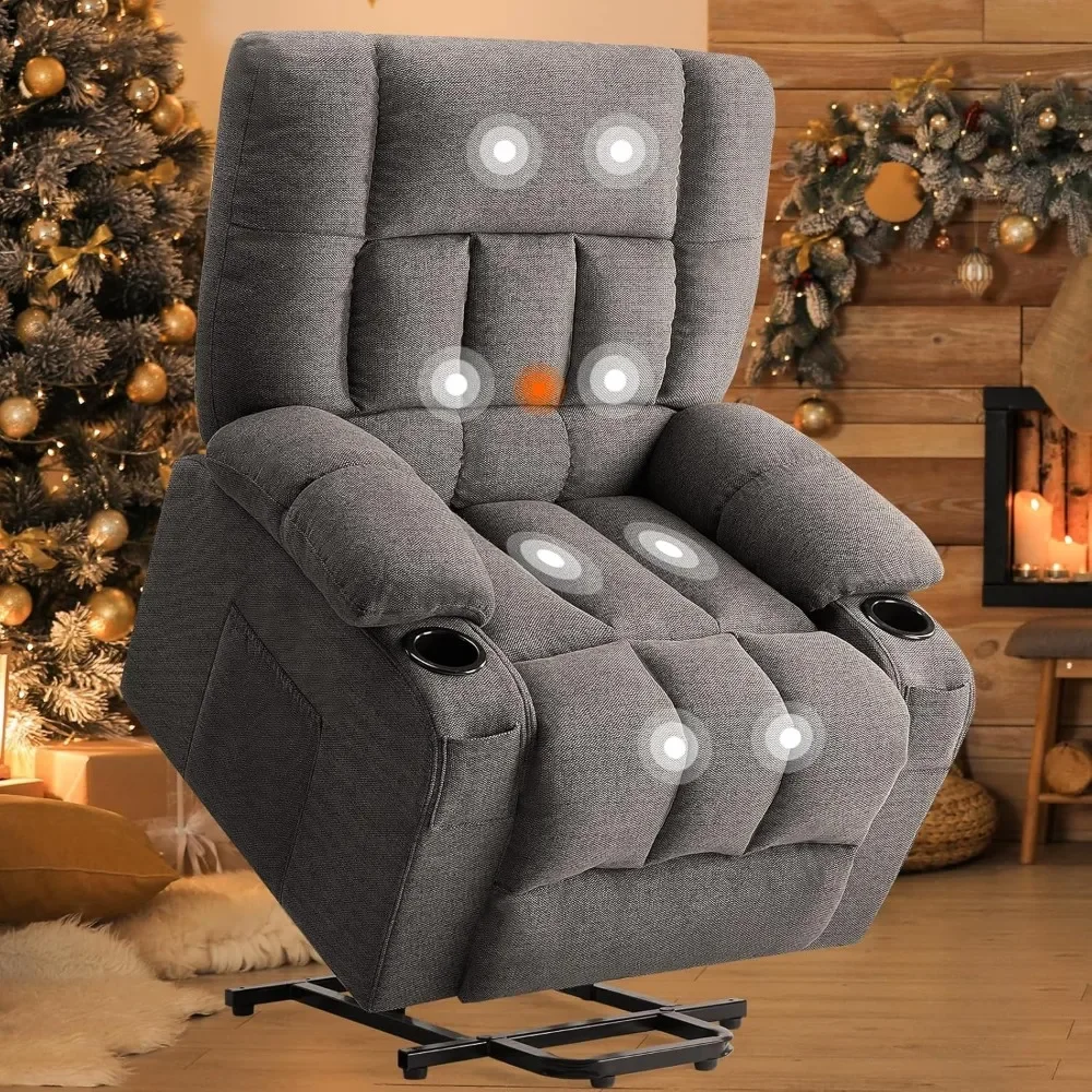 Recliner, Reclining Massage Chairs, Home Theater Seating with Lumbar Support, Adjustable Electric Power Lift Chair, Recliner