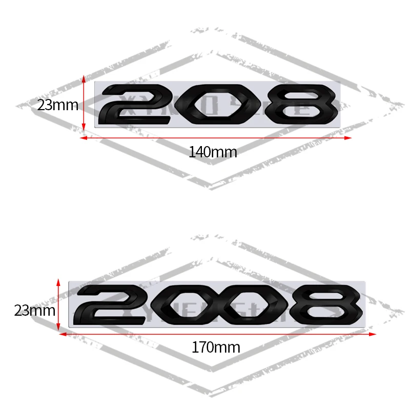 Car Sticker Metal For Peugeot 2008 3008 4008 5008 208 308 408 508 French Color Logo Emblem Badge Trunk Decal Auto Accessories